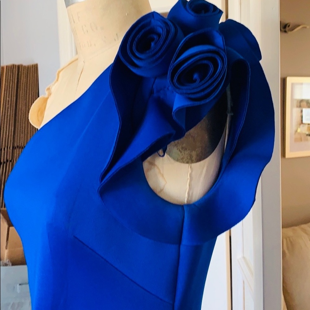 Eliza J Scuba One Shoulder Dress - Size 8